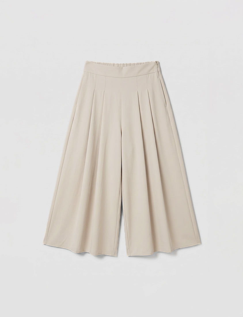 Instant Cooling Chiffon Pleated Plus Size Wide Leg Pants