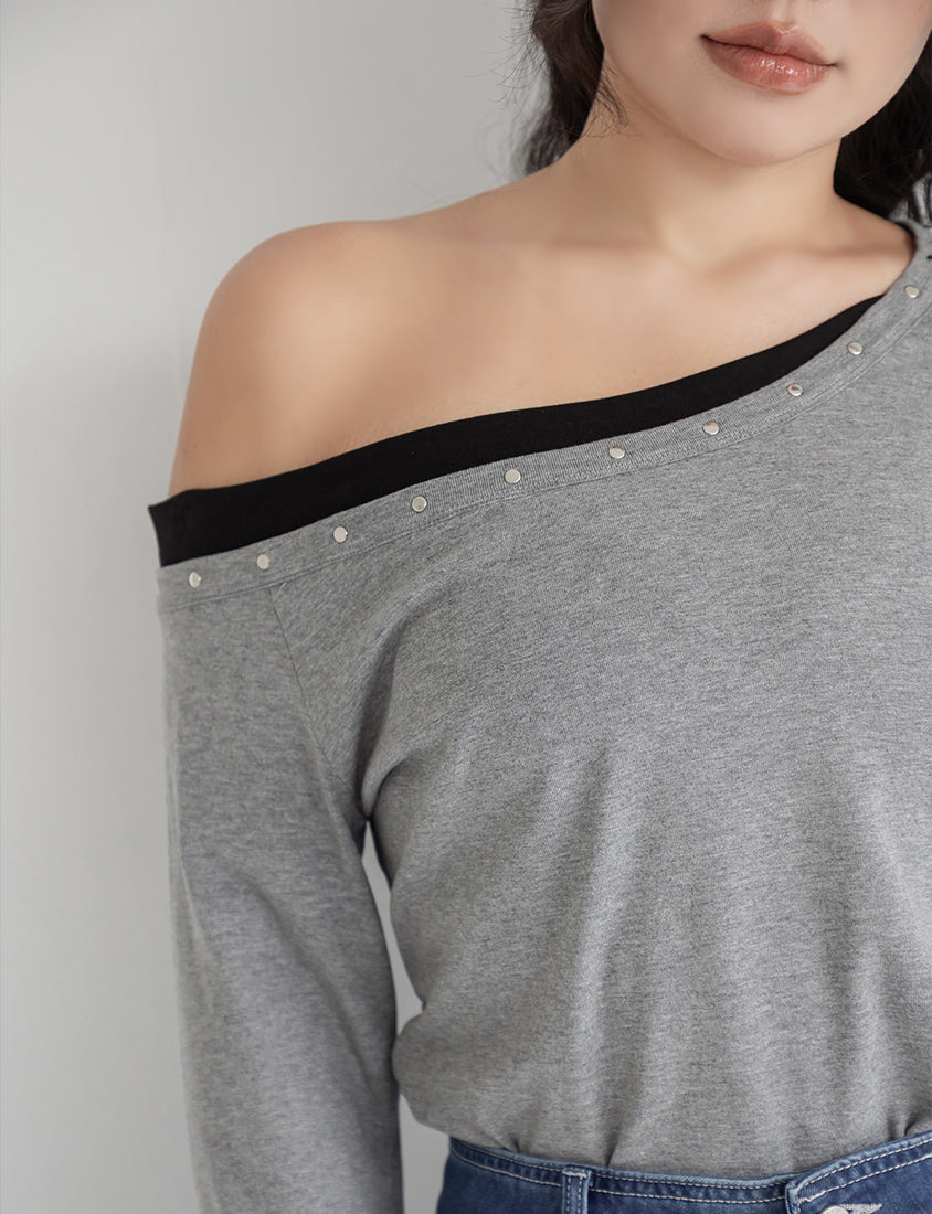 MUA! Sweet & Cool Asymmetrical One-Shoulder Plus Size Top
