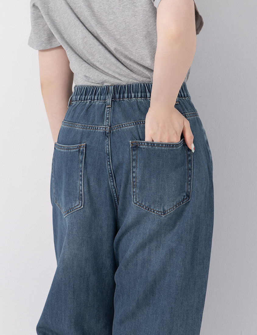 Standard Perfect Fit Slim Straight Cropped Plus Size Jeans