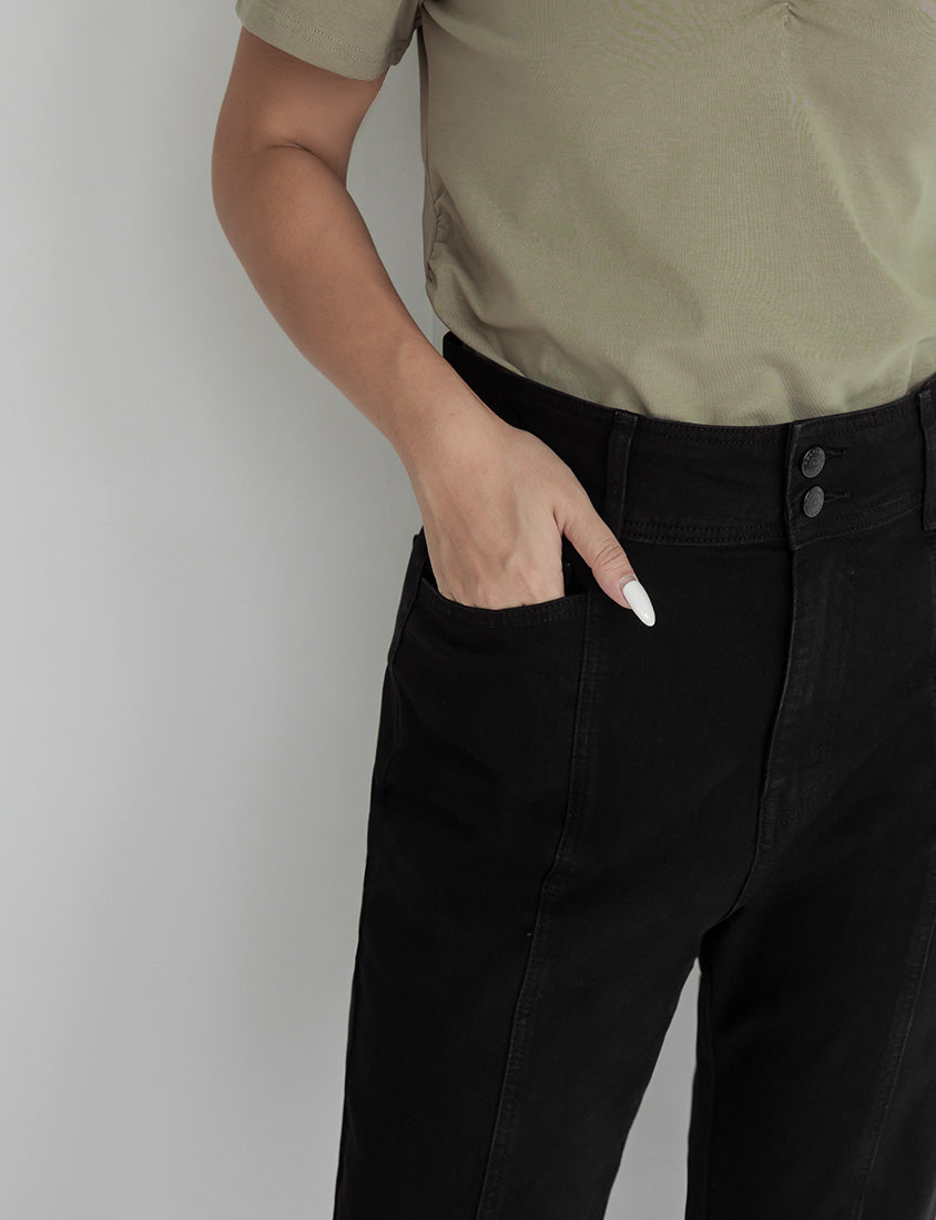 MUA! High Waist Tummy Flattering Supermodel Plus Size Flared Jeans