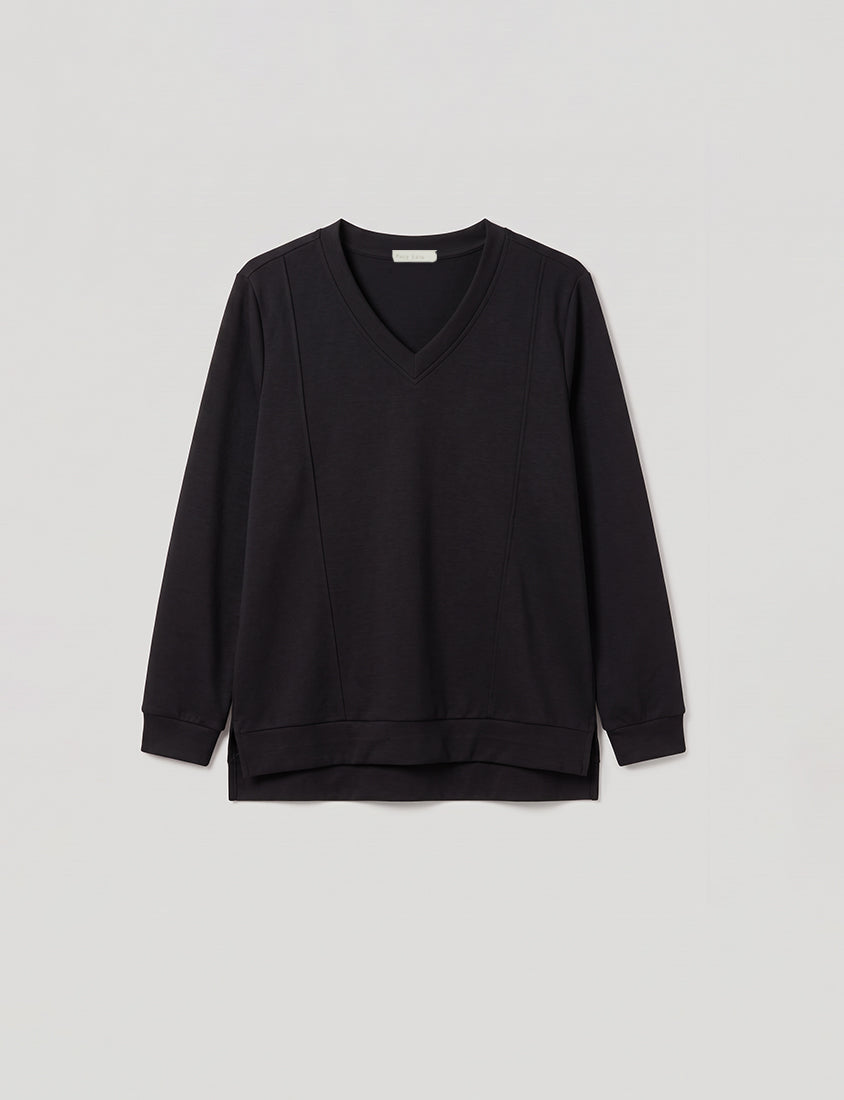 Pear-Shaped Friendly! Perfect Fit Seamed Yogurt Touch Plus Size Sweater
