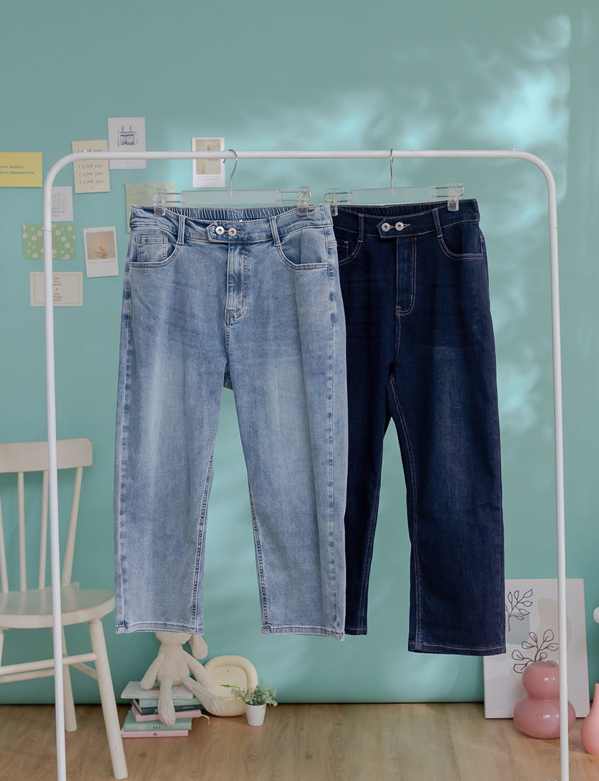 Zero Restriction Cloud Denim Plus Size Cropped Jeans (Regular)