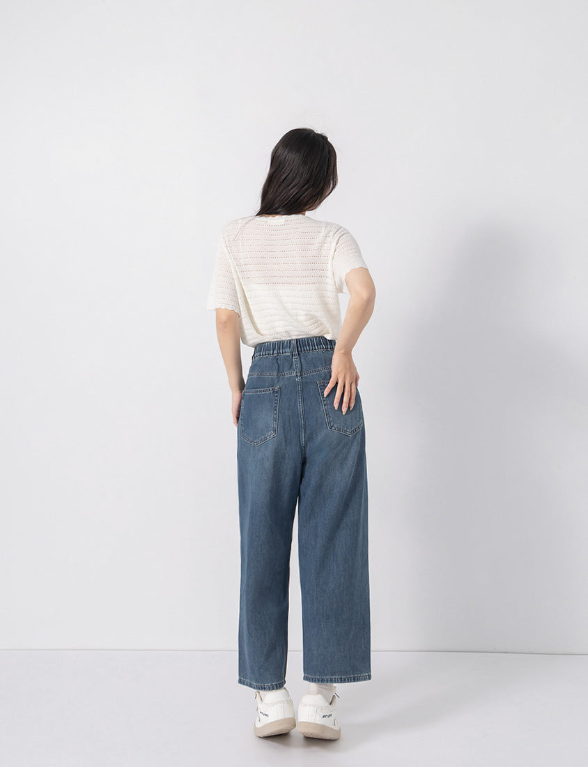 Pear-Shaped Friendly! Perfect Fit Slim Straight Cropped Plus Size Jeans