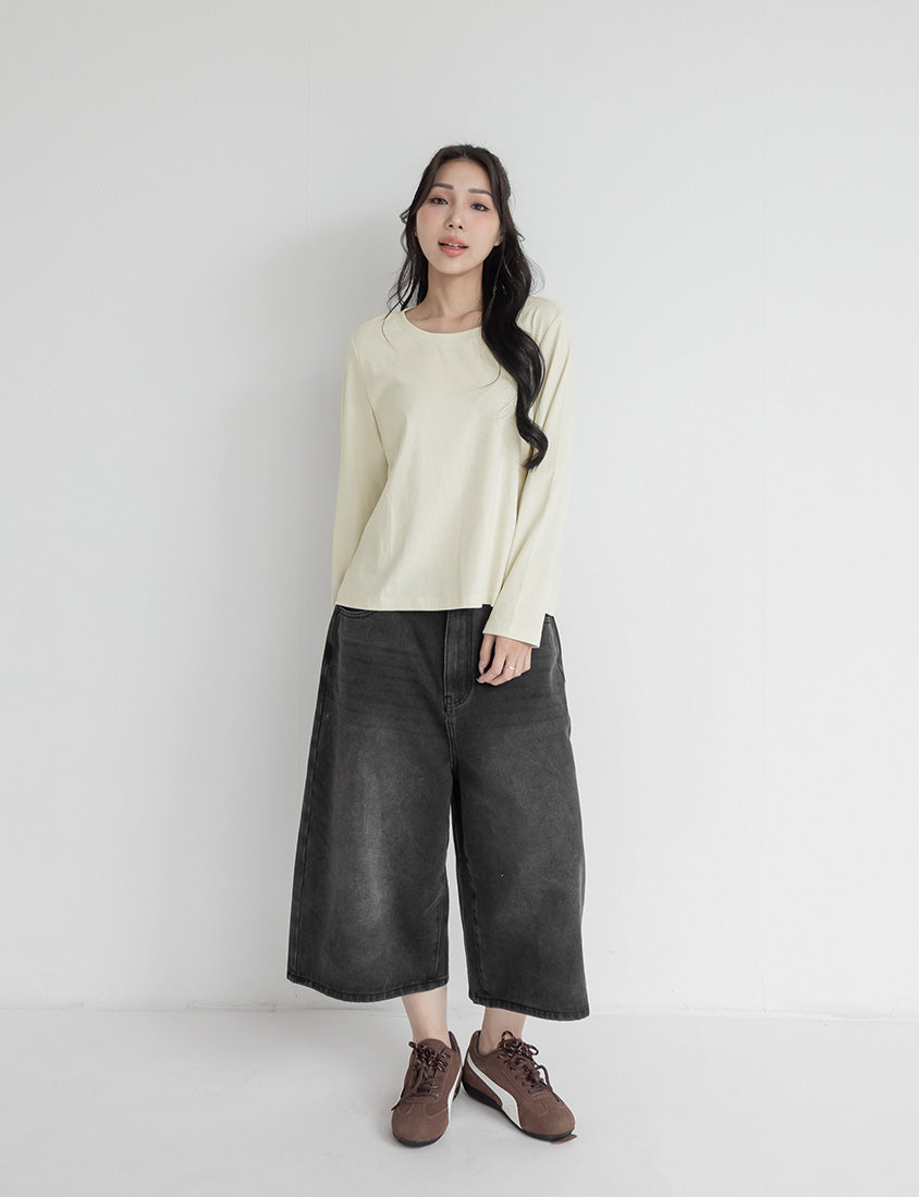 Japanese Style Layered Knit Cutout Plus Size Two-Piece Set