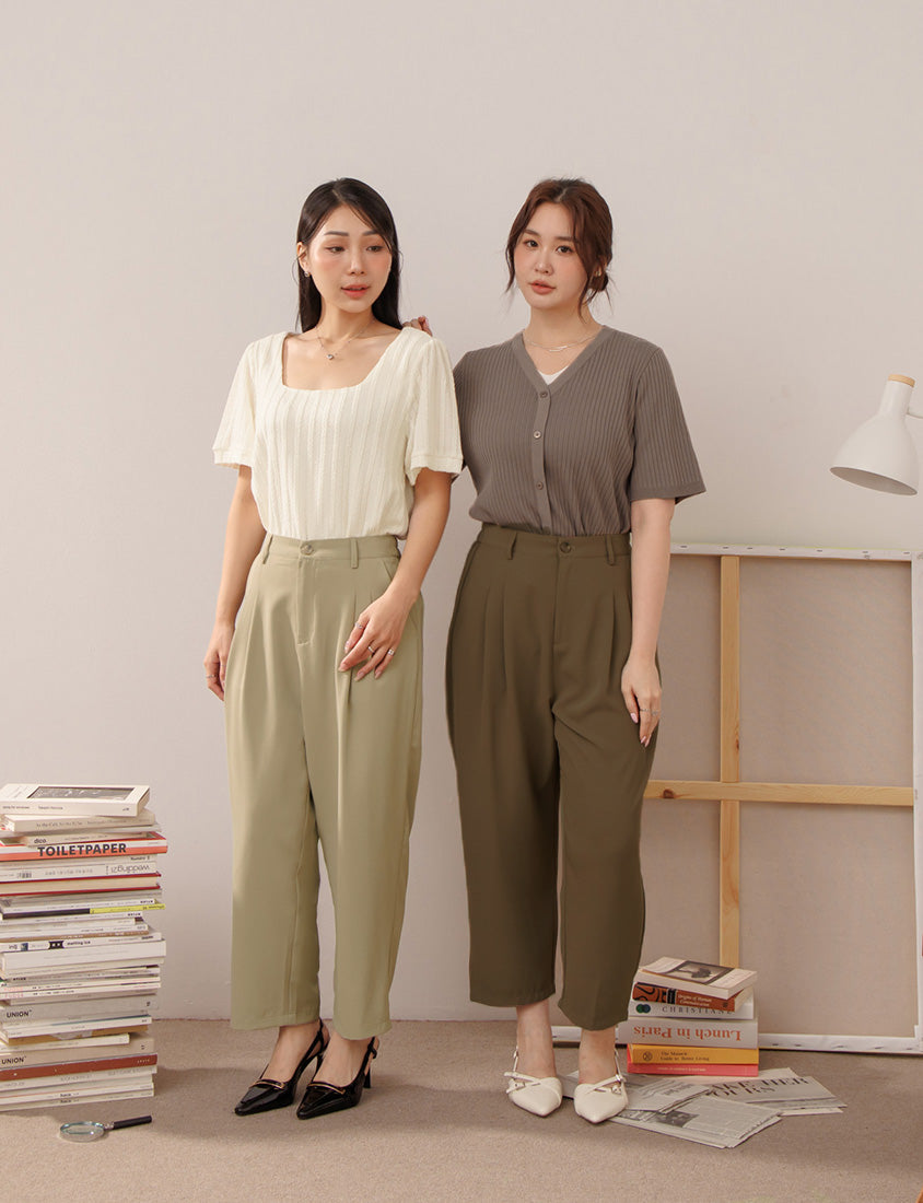 MISS. Cool Touch Wrinkle-Resistant Tailored Cropped Suit Plus Size Pants