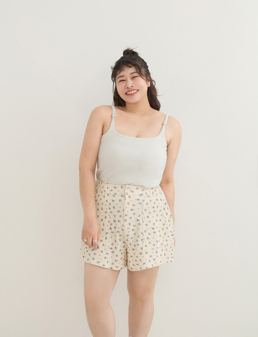 Pobra. Silky Cool Slimming Ribbed Plus Size Bra Tank Top
